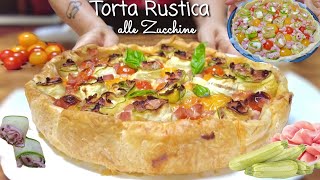 TORTA RUSTICA ALLE ZUCCHINE 🥒 Facile con Pasta Sfoglia [upl. by Relyuc]