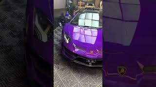 Original purple SVJ convertible is so handsome  Lamborghini SVJ Convertible  Modified Car Vlogs [upl. by Sanyu]