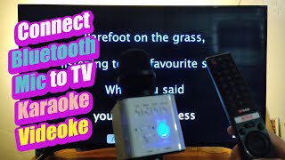 How to connect Bluetooth Mic to your TV  Videoke Karaoke [upl. by Sanfourd85]