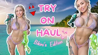 4K Bikini TryOn Haul Review  Outdoor Edition [upl. by Ahsoyem933]