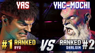 SF6 ▰ YAS 1 Ranked Ryu vs YHCMOCHI 2 Ranked Dhalsim ▰ High Level Gameplay [upl. by Yleak]