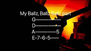 D12 and Eminem My Ballz bass tab [upl. by Akimahs374]