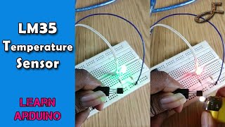 LM35 with Arduino  Temperature Sensor  SdevElectronics [upl. by Eznyl]