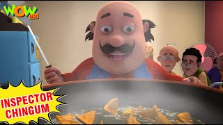 Paris मैं मिल गए Motu को Samose  Motu Patlu New  Cartoon  Inspector Chingum  spot [upl. by Adnoral]