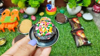 Dark Fantasy Chocolate Cake Recipe🍩😋Biscuit Cake🥧Miniature Cake Recipe🧁Dairy Milk Chocolate cake 🍫😋 [upl. by Aisyram]