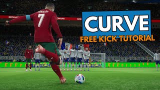 eFootball 2025  Curve Free Kick Tutorial  Playstation amp Xbox [upl. by Chui]