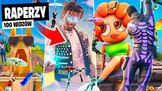 100 WIDZÓW na WSZYSTKICH RAPERÓW w REMIX Fortnite [upl. by Revilo]