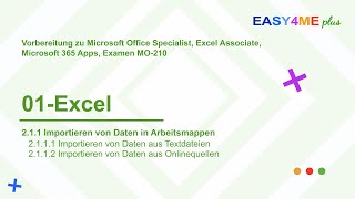 Easy4Meplus  01excelxlsx  Microsoft Office Specialist  Excel Associate Microsoft Apps [upl. by Anitak]