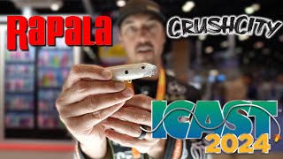 ICAST 2024 Whats NEW from Rapala and Crush City [upl. by Aihsot]