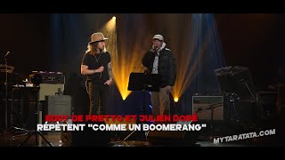 Les coulisses des répètes avec Eddy De Pretto et Julien Doré 2017 [upl. by Anyzratak]