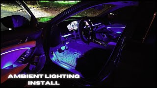 10th gen Honda Accord Ambient lighting install [upl. by Caruso757]