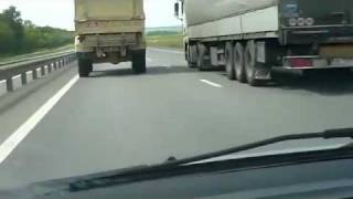 Truck drives 160 kmh  LKW fährt mit 160 kmh Video [upl. by Machos]