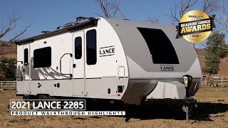 Lance 2285 Travel Trailer  Floor Plan Walkthrough amp Feature Highlights [upl. by Abbye]