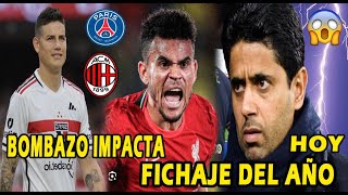 REACCIONO A LUIS DIAZ FICHAJE MILAN BARCA JAMES RODRIGUEZ NOTICIA [upl. by Yelnahs]