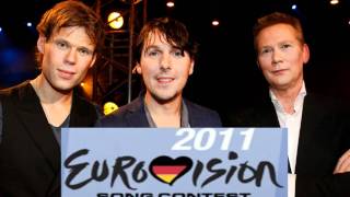 3JS  Je Vecht Nooit Alleen ENGLISH LYRICS VERSION NEW Eurovision 2011 Netherlands HQ [upl. by Ayikal]