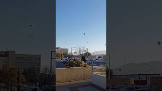 Balloon fiesta from downtown Albuquerque [upl. by Ettenuj]