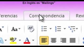 Combinar correspondencia en Word [upl. by Enyallij4]