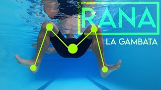 Corso di Nuoto  Lezione 12  RANA La gambata GIANNI BARBERINO [upl. by Aramahs]