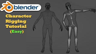 Intro to Rigging an Armature to a character in Blender 30 [upl. by Melc]