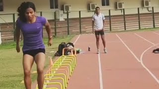 Training session of Indian sprinter Dutee Chand 🔥 [upl. by Sheffy449]