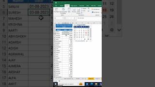 HOW TO USE DATE PICKER IN EXCEL 365 excel exceltips exceltricks sanjivkumar excelviralvideo [upl. by Kala]