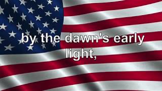 US National Anthem Lyrics The Star Spangled Banner [upl. by Melda]