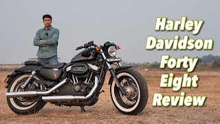 Harley Davidson Forty Eight Review  1202 CC Torque Monster🔥 [upl. by Arimlede858]