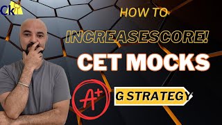 CET Mocks How to Increase Score G Strategy [upl. by Hanahs]