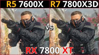 RYZEN 5 7600X vs RYZEN 7 7800X3D  Test in 15 Games  1080p  1440p  RX 7800 XT [upl. by Maisie]