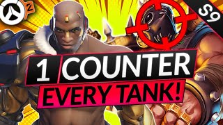 1 COUNTER PICK for EVERY TANK HERO NEW Season 9  Overwatch 2 Meta Guide [upl. by Tobi630]