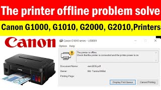 The printer offline problem solve  fix printer offline problem windows 10  printer offline [upl. by Oirevlis]