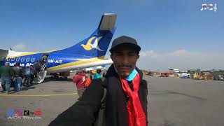 Kathmandu to tumlingtar Vlog Flight Reupload 2078 Buddha Air [upl. by Aleka]