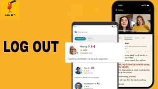 How To Log Out On Cambly App [upl. by Inalaehak151]