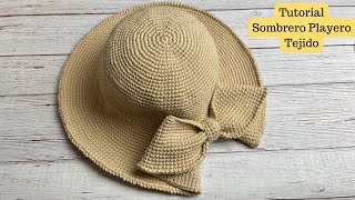 Tutorial Sombrero Tejido a Crochet💜Mayelin Ros [upl. by Ingles]