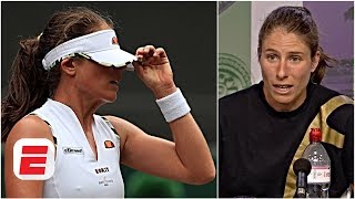 Johanna Konta reacts strongly to patronising’ question  2019 Wimbledon Press Conference [upl. by Arabel]