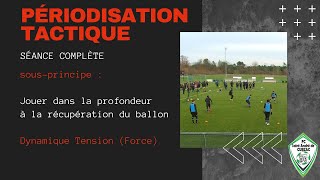 Périodisation Tactique 👨‍🏫⚽ Séance complète 🎯🥇 Jouer dans la profondeur à la récupération du ballon [upl. by Reinaldos]