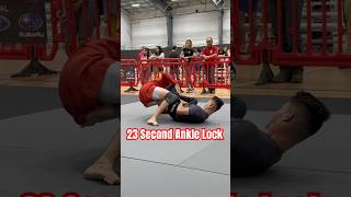 23 Second Ankle Lock bjj americantopteam jiujitsu grappling mma nogi anklelock footlocker [upl. by Sidwel]