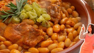 ALUBIAS BLANCAS CON COSTILLAS DE CERDO EN OLLA DE COCCIÓN LENTA CECOTEC  DELICIOSA RECETA DE JUDÍAS [upl. by Sivraj]