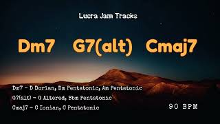 Jazz 251 Backing Track in C Major  90 bpm [upl. by Hesta]