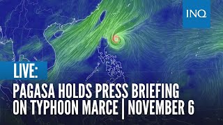 LIVE Pagasa holds press briefing on Typhoon Marce  November 6 [upl. by Madelene]