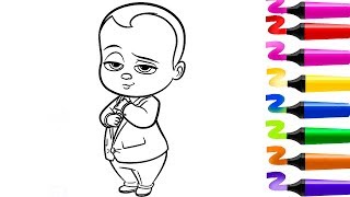 Coloriage a imprimer Coloriage Baby Boss Dessin facile à colorier Coloriage Magique [upl. by Lucinda]