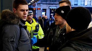 Secret Cops Join Melee as More Arrested in Manchester [upl. by Enelehs]