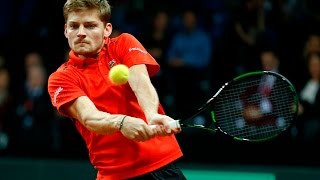 Highlights David Goffin BEL v Kyle Edmund GBR [upl. by Aldredge]