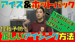 プロ野球選手専属トレーナー経験者が語る！怪我を未然に防ぐ正しいアイシング方法とは！ [upl. by Niraj62]