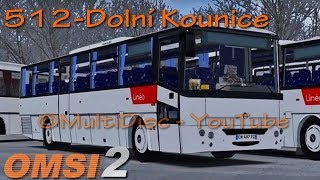 Omsi 2 CZ  Dolní Kounice 512 → DK náměstí  Karosa C956 Axer [upl. by Siravat426]