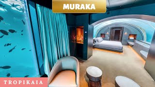 THE MURAKA Maldives Underwater Hotel Room Inside Look [upl. by Suidualc732]