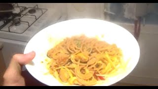 Pratik Midyeli Spagetti Tarifi [upl. by Neona434]