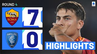 RomaEmpoli 70  Giallorossi cruise to massive win Goals amp Highlights  Serie A 202324 [upl. by Namzaj694]