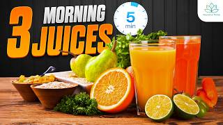 3 Quick amp Easy Juice Recipes for Health  5 Minute Healthy Drinks [upl. by Asteria]