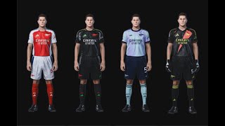 ARSENAL KITS 20242025 PES 2021 SMOKEPATCH SIDER or CPK [upl. by Konyn]